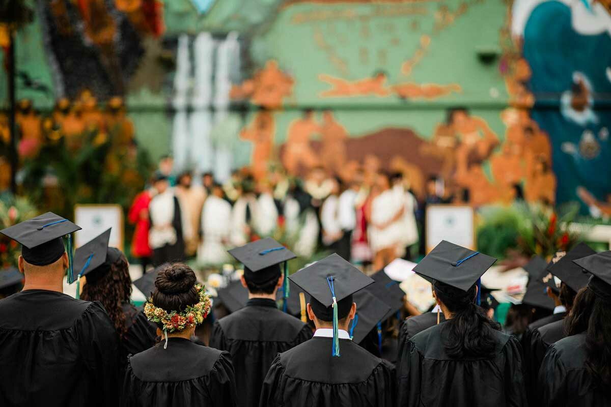 back of graduation caps